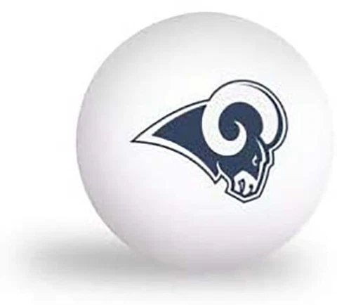 NFL Los Angeles Rams PING Pong Balls - 6 Pack, New Cover