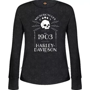 Camiseta Harley-Davidson para dama - Dye Skull - negra - talla pequeña - NUEVA PRECIO DE VENTA SUGERIDO POR EL FABRICANTE 40 £ - Imagen 1 de 1