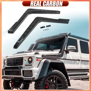 1Pair Real Carbon Snorkel Air Intake For Benz W463 G500 G550 G55 G63 G65 2004-18 - Picture 1 of 15