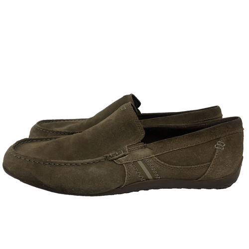 Mocassini Clarks in pelle scamosciata marrone chiaro da uomo 9 5 #82676 slip on comfort casual