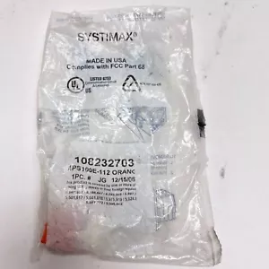 CommScope 108232703 | MPS100E-112 Cat 5e Wall Jack, Orange - Picture 1 of 5