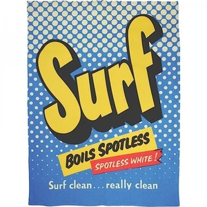 Surf Detergent "Boils Spotless..." large steel sign 400mm x 300mm - Picture 1 of 1