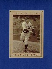 CHARLIE ROOT, Chicago Cubs Greats | Old Style Beer 1992 commemorative card NM