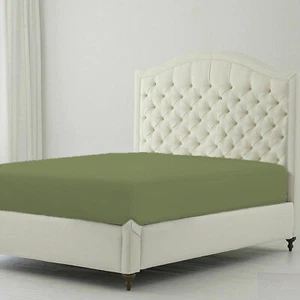 100% Cotton 1000 Thread Count Solid Modern Fitted(Bottom) Sheet Only - Picture 1 of 79