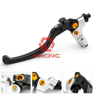 Cable embrague CNC plateado palanca izquierda 7/8"" percha ajuste 300-1800CC scooters motocicleta - Imagen 1 de 10