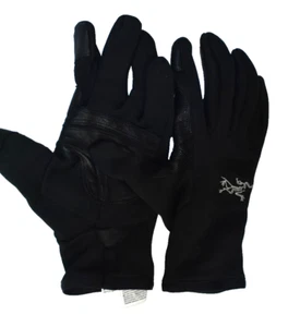 Arc'teryx Rivet Polartec Gloves Black Size Large Utility Goat Leather Fleece - Picture 1 of 5