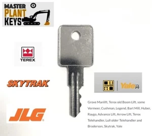 NG100 Key Fits Arrow, Advance, Vermeer, Terex, Skytrak, Yale, Lull, Raymond - Imagen 1 de 1