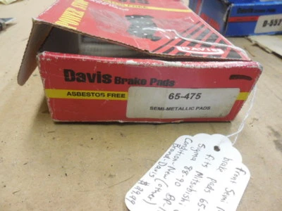 Передние полуметаллические дисковые тормозные колодки 88-90 Mitsubishi Galant 65-475 BP-167 - Изображение 1 из 3