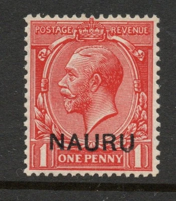 Nauru 1914-23 1d Bright Scarlet SG 2 Mnh. (R1948) Foto 1 de 2