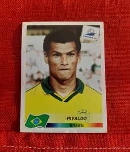 PANINI FRANCE 98 RIVALDO BRAZIL FOOTBALL STICKER BARCELONA PALMEIRAS 26 - Picture 1 of 2