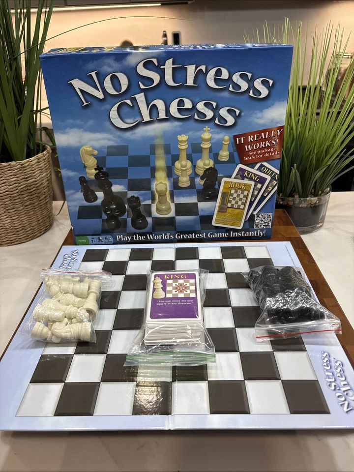 Winning Moves Games No Stress Chess  Beginners Chess Board Game Complete - Image 1 of 4