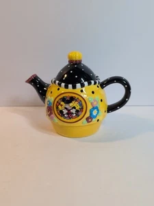 Mary Engelbreit Disney Tea for Three Teapot ceramic Mickey Minnie - Picture 1 of 7