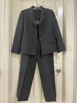 kasper Mujer Gris 2 Piezas Pantalón Trajes Talla 12P Foto 1 de 4