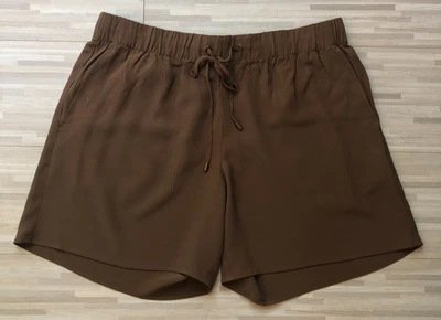 Eileen Fisher, Pantalones Cortos para Caminar para Mujer, Medianos, Marrón, Tencel/Viscosa Crepé Foto 1 de 4