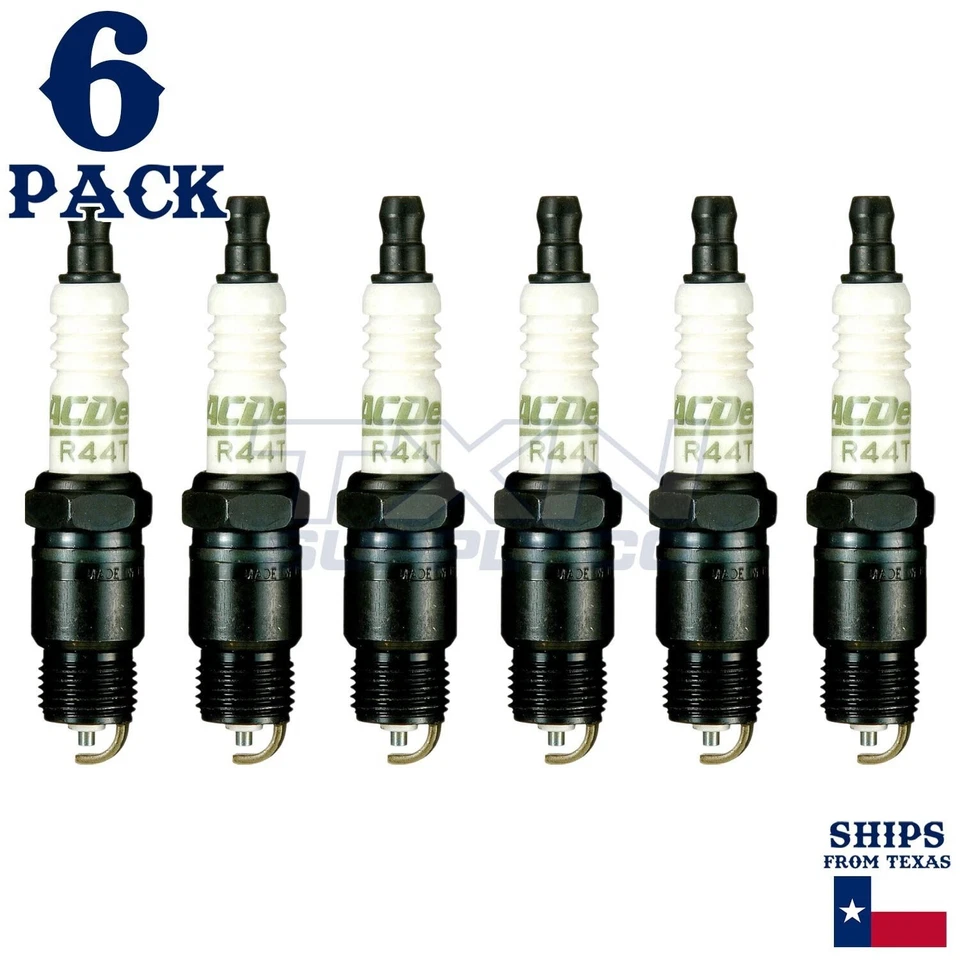 Pacote com 6 velas de ignição padrão ACDelco 1967-1974 para Ford F250 3.9L ps - Imagem 1 de 2