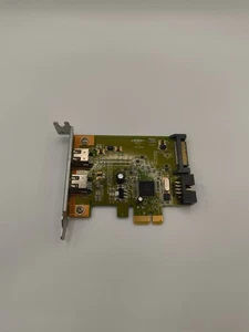 HP 628008-001 Dual Port FIREWIRE IEEE PCI Express X1 CARD W/ Low Profile H5-4(4) - Picture 1 of 4