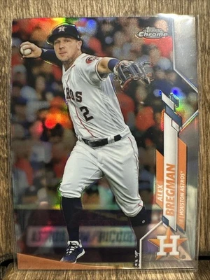 2020 Topps Chrome Alex Bregman #102 Refractor Houston Astros - Image 1 of 4