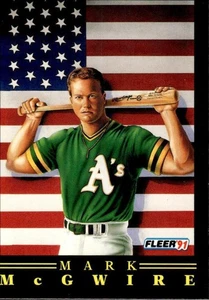 1991 Fleer #4 Mark McGwire Pro-Visions - Picture 1 of 2