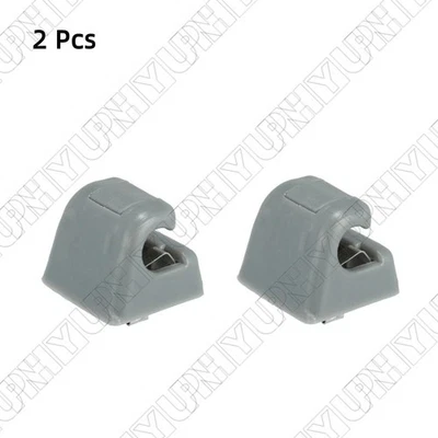 2x Clips de gancho para visera de sol grises para Mercedes Benz 300TE 190D 300SDL 12681000128412 Foto 1 de 4