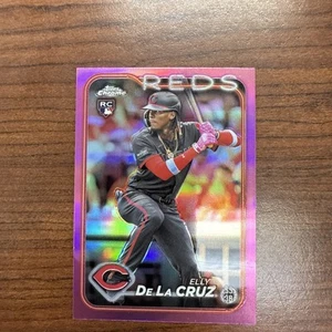 2024 Topps Chrome - Elly De La Cruz #44 rifrattore rosa (RC) (A) - Foto 1 di 2