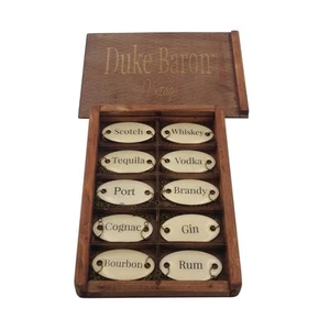 Ultimate Vintage Decanter Set of 10 Liquor Tags Bourbon, Brandy, Cognac, Gin,... - Picture 1 of 5