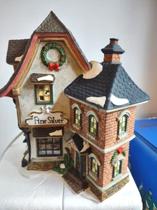 Heartland Valley Village 2000 Porcelain Owells Fine Silver Shop Limited Edition  - Picture 1 of 23