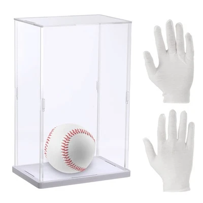 Vitrina de acrílico para montaje de objetos de colección, caja de exhibición transparente de 4x6x10 pulgadas Foto 1 de 4