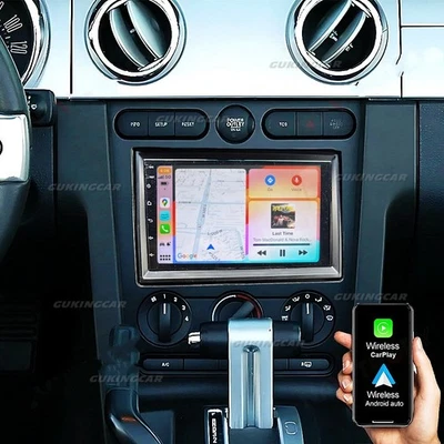 7" For 2005-2009 Ford Mustang Carplay Android 15 Car Stereo Radio GPS Navi CAM Foto 1 de 4