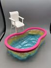 2008 Barbie Beach Party Pool Swim pool  w/ Life Guard’s Chair, HTF Vintage Toys