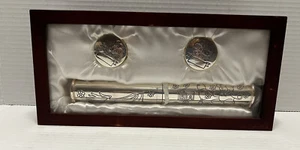 Welcome Baby Gift Set - Rosewood Box with Birth Certificate Holder & Memory Set - Picture 1 of 12