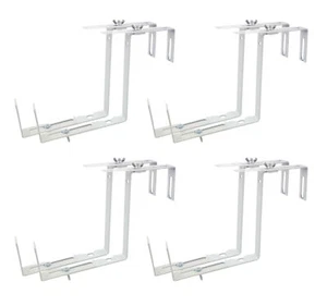 4x Balkonkastenhalter weiß Blumenkastenhalter Balkonkastenhalterung Halterung - Bild 1 von 1