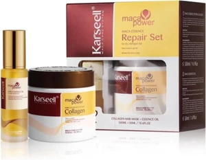 Karseell Collagen Maca Essence Repair Set Collagen Hair Mask 500ml/Maca Oil 50ml - Picture 1 of 5