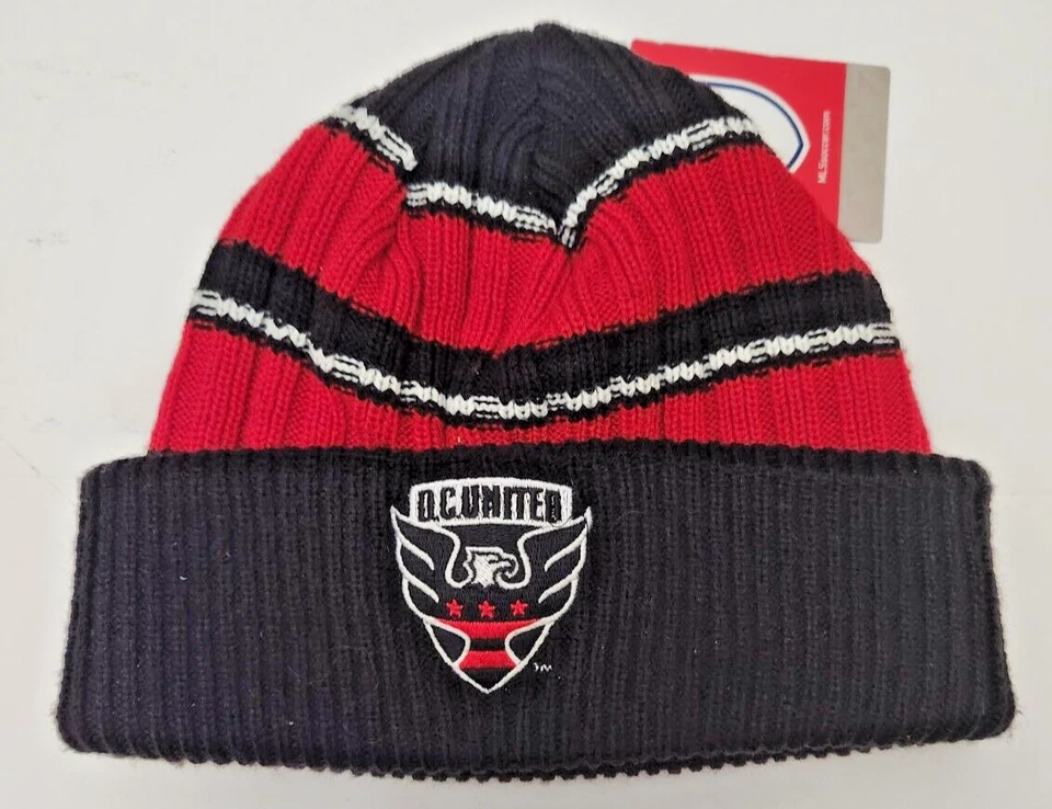 D.C. United MLS adidas Team Colors Cuffed Knit Hat - Image 1 of 2