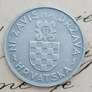2 Kune 1941. Croatia coins zinc, Croatia war WW2 ! - Picture 1 of 2