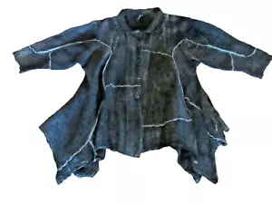 Dress To Kill Jane Mohr Jacket Arty Textured fabric Lagenlook - Picture 1 of 14