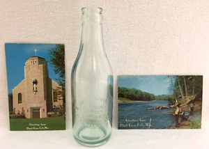 Bottle Post Cards Black River Falls WI Rock Springs Bottling Works 7 oz Lot of 3 - Picture 1 of 16