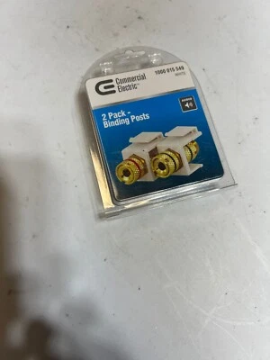 Three Commercial Electric TECH Gold Plated 2 Pack Binding Posts FAST FREE SHIP - Image 1 of 3