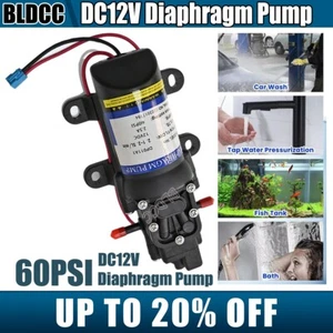 60PSI 30W 12V Water Pump Diaphragm Self Priming for RV Camper Marine Boat Shower - Picture 1 of 12