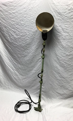 VTG Industrial Shop Work Bench Articulated Light Fixture Table Lamp Old 1174-23B Cover
