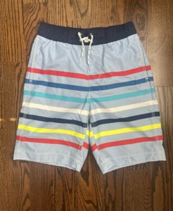 Gap boys swim trunks Sz. L striped blue - Picture 1 of 3