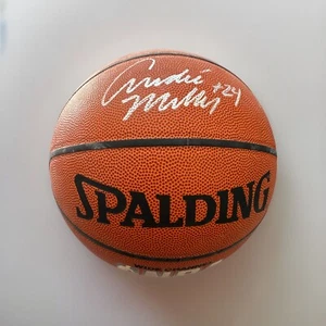 Andre Miller Signed Basketball Cavs Nuggets Spalding Indoor/Outdoor Basketball - Picture 1 of 5