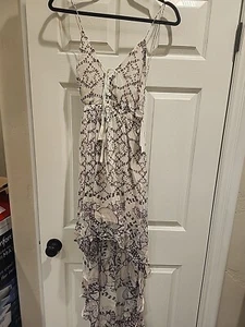 TJD Women's Size XS Pink Spaghetti Strap Flowy Short To Long Dress New N2#246 - Picture 1 of 10