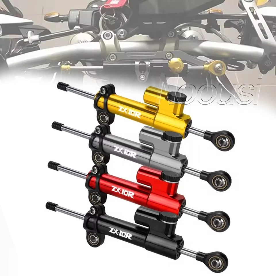 Soporte amortiguador estabilizador de dirección ajustable para Kawasaki Ninja ZX10R 2004-2006 Foto 1 de 4