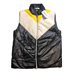 New Balance NB X Staud Mixed Media Designer Oversized Puffer Vest Size L “Black” - Picture 1 of 6