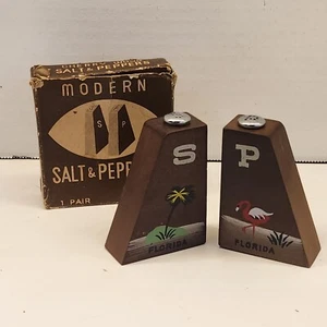 MCM Modern Salt and Pepper Shakers With Original Box Unused Japan - Picture 1 of 9