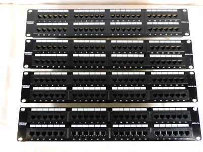 48 Port Cat5e Patch Panels Unshielded TC-P48C5E TRENDnet - QUANTITY OF 4 - Image 1 of 4