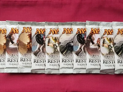 Magic The Gathering 10x AVACYN RESTORED New Sealed Booster Pack Lot MTG - Image 1 of 2