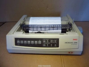 OKI MICROLINE 3390 USB A4 24-Pin Dot Matrix Impact Printer INC ROLL - NO COVER - Bild 1 von 7
