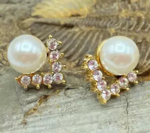Orecchini Monet Perla Finta, Strass, Acciaio Chirurgico Post #23 - Foto 1 di 11