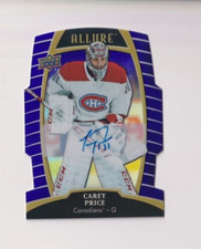 CAREY PRICE 2019-20 UPPER DECK ALLURE HOCKEY PURPLE DIAMOND AUTOGRAPH #'D /10